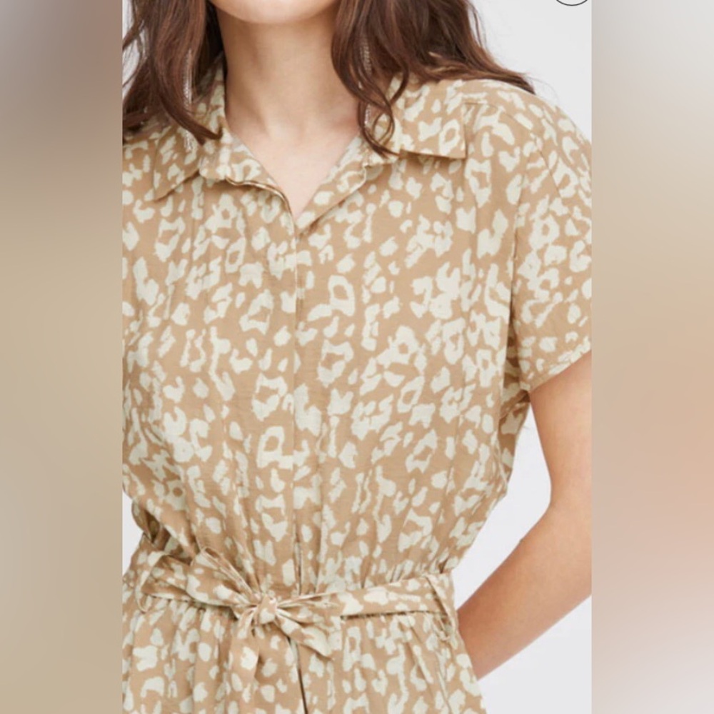 Ichi Tan Leo Belted Button Front Jumpsuit NWT Size 38 - Picture 3 of 10
